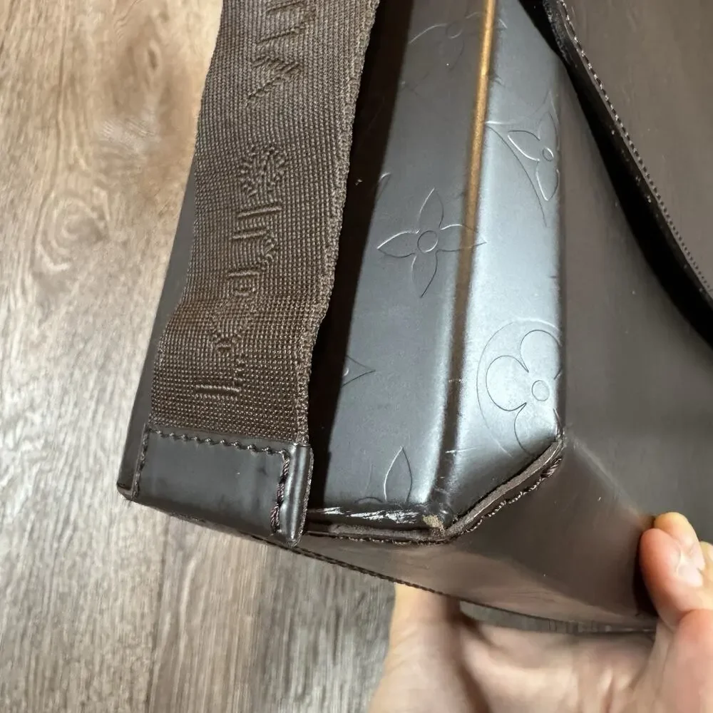 Louis Vuitton Fonzie Handbag Monogram Glace Leather